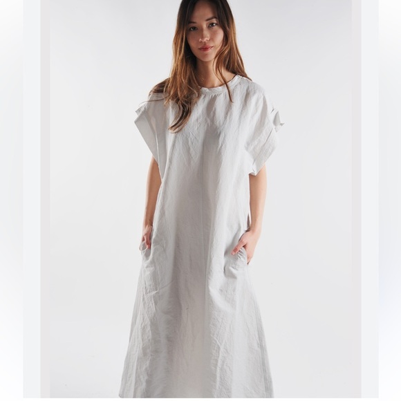 Sofie D’Hoore Ducie Linen Blend Midi Dress in Calcium Sz 40 Large - Picture 1 of 13